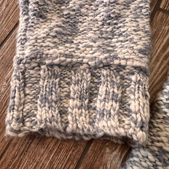 DKNY Jeans‎ Oversized Sweater Womens L Knit Chunky Boxy Pullover Marled Grunge - Picture 4 of 8